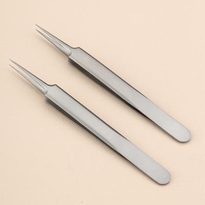 China Wholesale Skin Face Care Tools Acne Black Head Remove Straight Sharp Skin Tweezers for sale