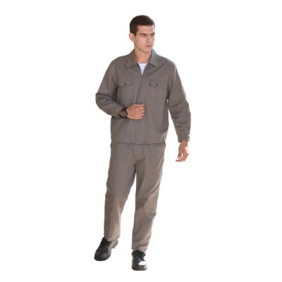 China Wholesale Work Protection Cheap Price Cotton Split Two Piece Pant Jacket Set Long Sleeve Work Clothes Mens for sale