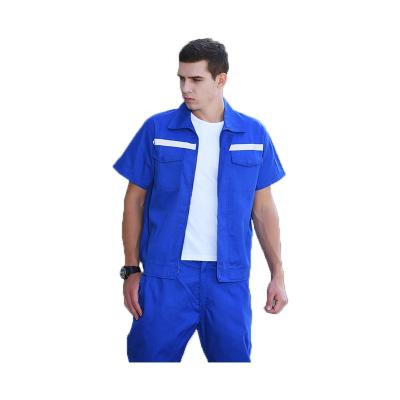 China Direct Worker Reflective Uniform Cotton Factory Coveralls Auto Repair Workwear Comfortable Material Uniform for sale