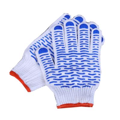 China Anti-Slip PVC Dotted Cotton Gloves Knitted Cotton Gloves With PVC Dot Gloves for sale