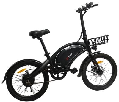 China Aluminum Alloy 20 Inch Folding Electric Bicycle High Speed ​​Electric Bicycle 36V 250W Lithium-ion Battery 36V 250W IP54 Motor Adjustable Seat for sale