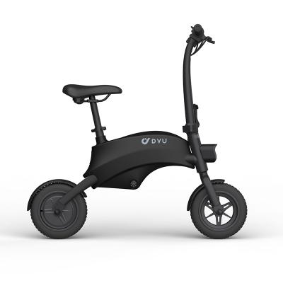 China New Model DYU S1 Mini Folding Electric Bike Portable Steel And Lightweightet 250W 36V 40KM Long Resistance for sale