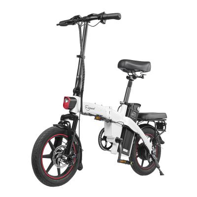 China Wholesale Aluminum Alloy 14inch Tire Folding 350w 48v Electric Bicycle Max Speed ​​25km/h Adult E-Bike for sale