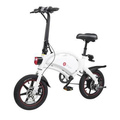 China Aluminum Alloy 36v Star Electric Bike Green Folding City DYU D3plus IP54 14 Inch E-Bike Electric Motorcycle for sale