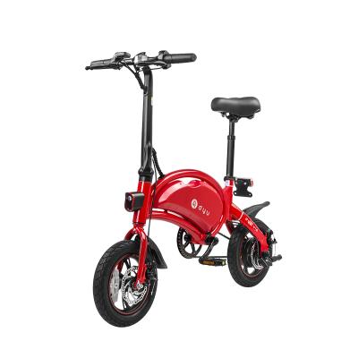 China DYU 10Ah Aluminum Alloy Battery Hub eBike Smart Portable Folding Electric Bicycle E-Bike High Quality Brushless Motor IP54 2 Wheels Small Mini for sale