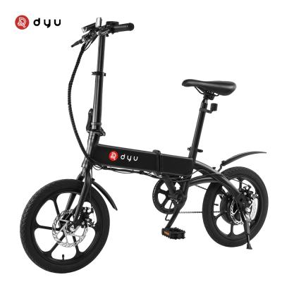 China Aluminum Alloy Foldable Electric Bike Mini Folding Electric Scooter E-Bike Motor 36v 240w for sale