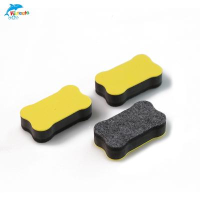 China Plastic+Flannel+Magnet Office Use Classroom Magnetic Whiteboard Eraser Magic Whiteboard Eraser for sale