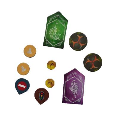 China Custom Paper Material Cardboard Hicreate Cardboard Marks For Board Game for sale