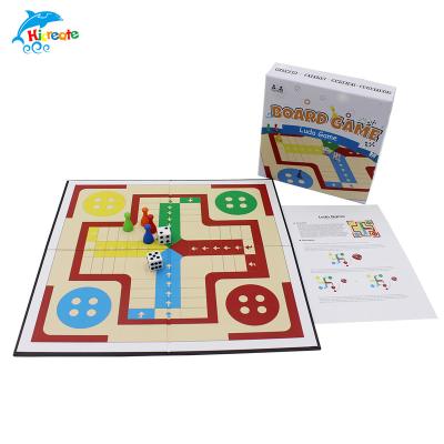 China Custom Printing Paper+PP China Supplier Folding Ludo Board Game Ludo Board Game for sale