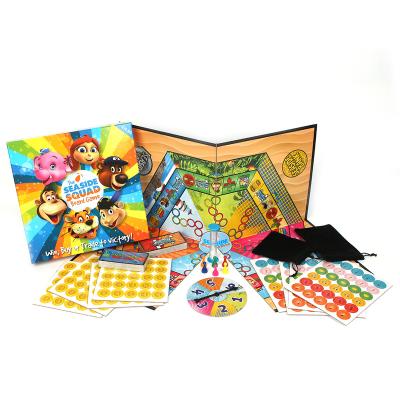 China Custom Colorful Family Paper Game Board Game Set For Kids Board Games For Families With Children for sale