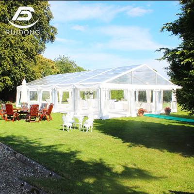 China UV Luxury Transparent Event Tent Party Wedding Tent Clear Aluminum Alloy Roof Resistance Marquee for sale