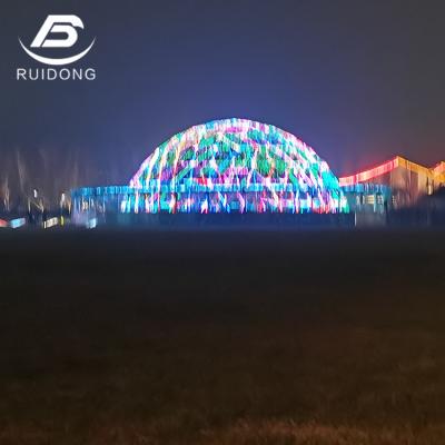 China Tube type tent stake 35M large stainless steel structure dome geodesic dome tent event dome for sale