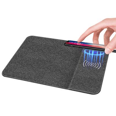 China Water Resistance Office Mouse Pad Mat Wireless Charger Fast Charging Small Size Desktop for sale