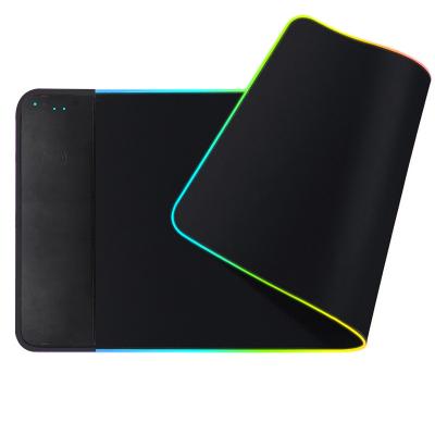 China Good Quality Gaming Wireless Charger RGB Wireless Charging Mouse Pad With Big Size for sale