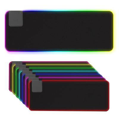 China Mobile Phone Office Home Base 800*300mm Non-Slip Rubber Gaming RGB Mouse Pad with 10W Wireless Charger for sale