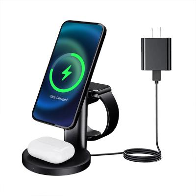 China Smart Watch All in One Wireless Dock Mag Safes Fast Charging Charger Station Stand for Cell Phone, Earphone, Watch for sale