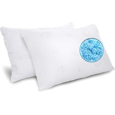 China Adjustable Professionally Certified Organic Shredded Latex Pillow King Size Shredded Memory Cotton Pillow for sale