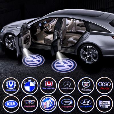 China Custom Car Logo Welcome Projector Wireless Car Door Logo Welcome Light LED Projector Lamp For Car Accessories Interior Decorative for sale