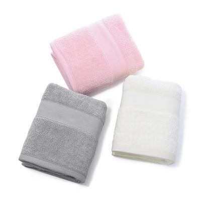 China Cheap Custom Made Child Safe 100% Organic Cotton Terry Jacquard Face Hand Towel Set Bath Towel Sets for sale