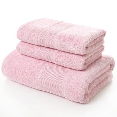 China Customized Size Child Safe Luxury Single White Bath Towel Sets 100% Cotton For Bathroom for sale