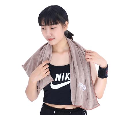 China Child Safe Customized Logo Printed Quick Dry Recycled Microfiber Sports Gym Towel for sale