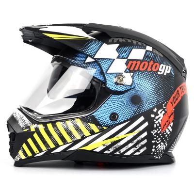 China Safety Motorcycle Accessories Helemt Helmet Motorcycle Mirror Offroad Dual Helmet DOT Certified Cover Full Voltage Four Season Motorcycle Ride Helmet for sale