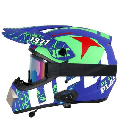 China High Quality Helemt Helmet Motorcycle Accessories Safety Riding Helmet Blue Tooth Offroad Full Face Helmet for sale