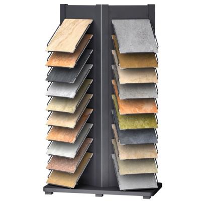 China Tools or Sample Advertising Metal Panel 2 Sided Stone Ceramic Tiles Display Rack Wire Rack Decoration Hanging Materials Show Racks for sale