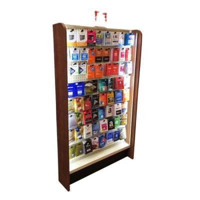 China Digital Products Floor Standing Height 170cm Wood And Metal Material Custom Product Display Stands for sale