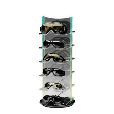 China Double Sided Acrylic Material Ski Goggles Display Ski Goggles Stand Hot Selling Countertop for sale