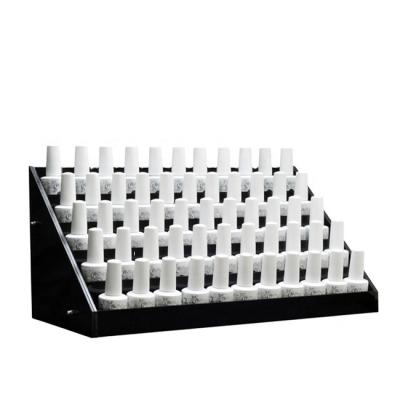 China Cosmetic Wholesale Fashionable Countertop Acrylic Material Opi Nail Polish Display Rack for sale