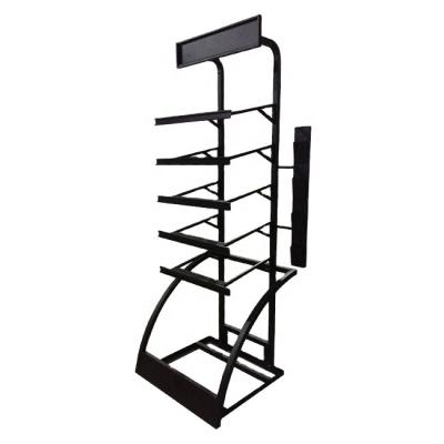 China Car Tire Easy Assemble Store 250cm Height Metal Display Stand For Car Tire for sale