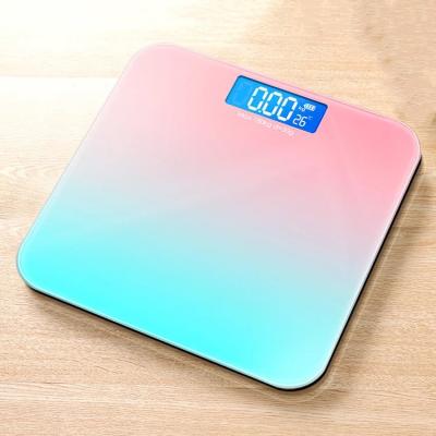 China Tempered Glass+Plastic Weighing Scale USB Body ABS Small Weight Scale Bathroom Personal Filling Scale Smart Electronic Digital Scale for sale