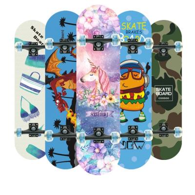 China Model 2808 Child Skateboard Four Wheel Electric Skateboard Price Child Skate Board With Flashing Light for sale