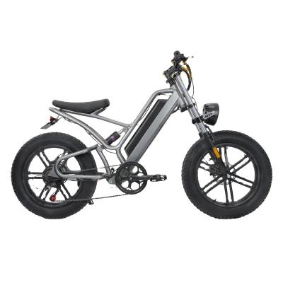 China Aluminum Alloy Ready To Board Ebike 48V 500W/750W Motor Rear Fat Tire 500W Electric Bike Bicycle Fat Tire for sale