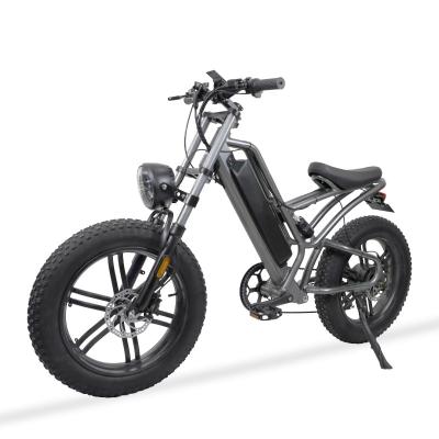 China China wholesale double suspension aluminum alloy offroad mtb 500w 48v 10Ah 20 inch fat tire mountain electric bike for sale