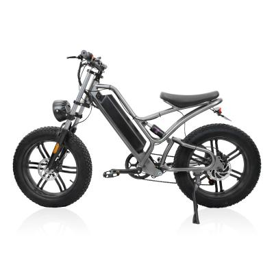 China Wholesale 500w 20 Inch Aluminum Alloy Fat Tire Mountain Off-Road Snow Electric Bike 48v 10Ah One Wheel for sale