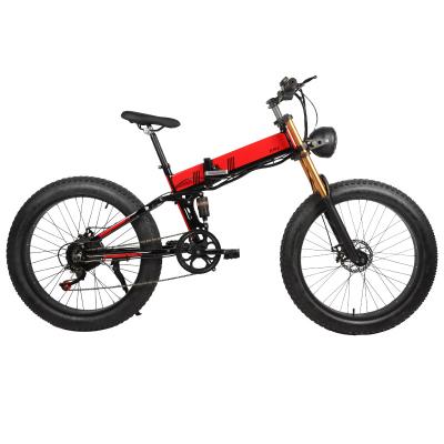 China Reliable Manufacturer Foldable Electric Bike 48V Lithium Battery Electric Foldable 26 Inch Off Road Bike for sale