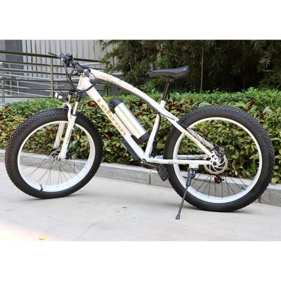 China Aluminum Alloy Rear Drive 48v 500w Battery 26*4 Inch Fat Tire Mountain Bike Electric Bike for sale