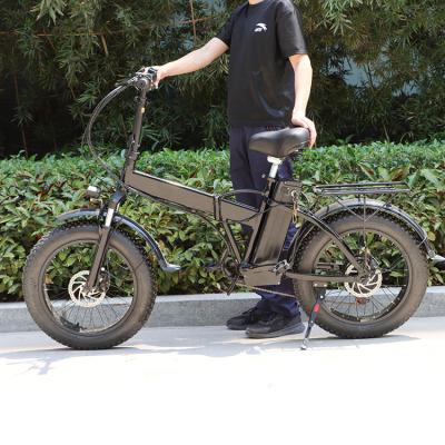 China 20 Inch 350W 500W 750W 36V 48V 10AH 15AH 20AH 7 Speed ​​Foldable Folding E Bike Fat Tire Electric Bike for sale