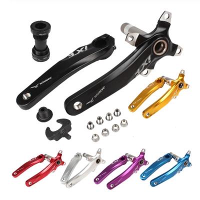 China IXF 104 Mountain Bikes BCD Bike Crankset With Axle Spindle MTB Hollowtech Connecting Rods For Bicycle Road Bike Crank Arm 104BCD for sale