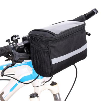 China Water Proof Bike Bag Bike Front Handlebar Bags Touch Screen Phone Holder MTB Road Bike Case Bicycle Accessories Cycling Pouch for sale