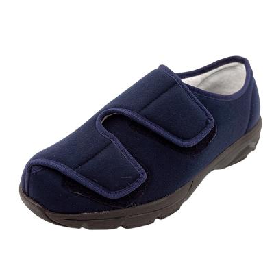 China Adjust Made In China Top Quality PU Navy Color Casual Men Shoes Diabetic Shoes for sale