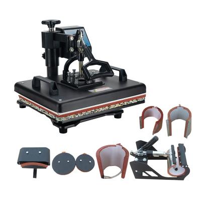 China stamping Aiboer Heat Press Printing Machine t shirt flat embossing 8 in 1 heat press machine en venta