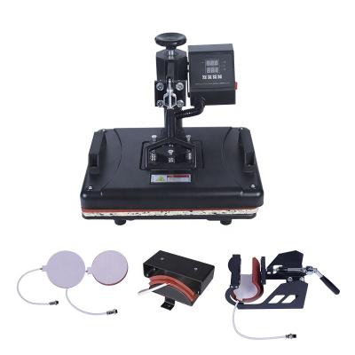 China rotate 360 degrees t shirt heat press machine 5 in 1 for t shirt printing à venda