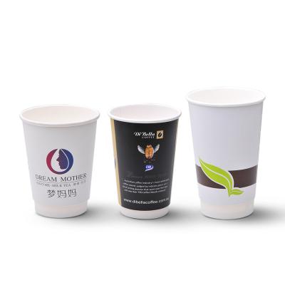 China DOUBLE WALL wallpaper cup12oz_environmental double wall paper cup fan 12oz_wholsale printed coffee cup double custom logo friendly for sale