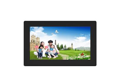 China 9 Inch ABS Frame Digital Picture Wood Photo Frames with Free Cloud Sharing App for sale