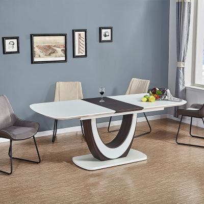 China New european modern PANEL extenson dining table set for sale