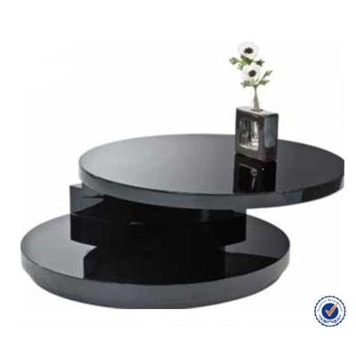 China Modern rotating PANEL design around high gloss wood coffee table for sale