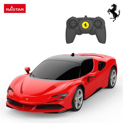 China Rastar Plastic RC Model Ferrari 1:24 SF90 Brand Model Cars Toy Remote Control Car For Kids for sale